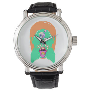monster ansikte armbandsur
