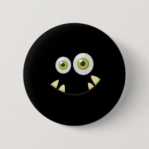 Monster Ansikte Halloween Costume Idea Scary Cute Knapp