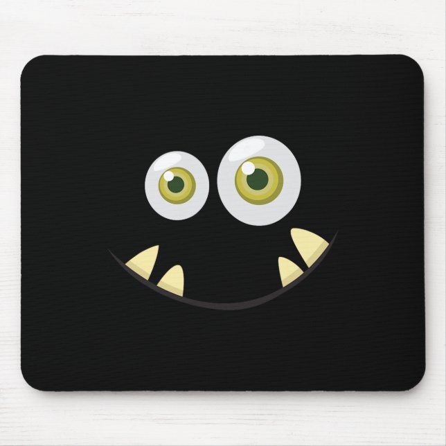Monster Ansikte Halloween Costume Idea Scary Cute Musmatta (Framsidan)
