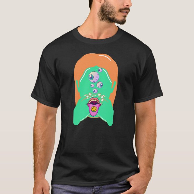 monster ansikte t shirt (Framsida)