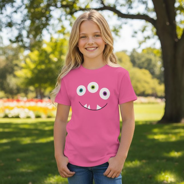 Monster Ansikte Three Ögon T Shirt (Skapare uppladdad)