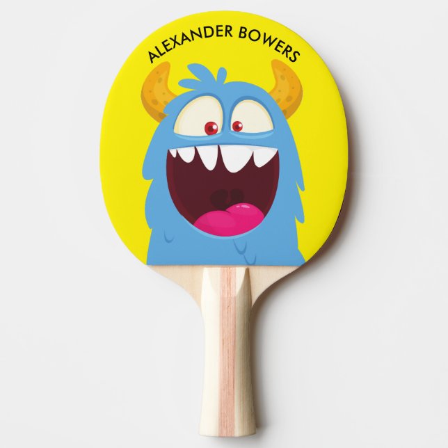 MONSTER anti-stress fit sport FUN CUTE Pingisracket (Framsidan)