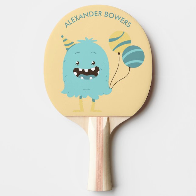 MONSTER anti-stress fit sport FUN CUTE Pingisracket (Framsidan)
