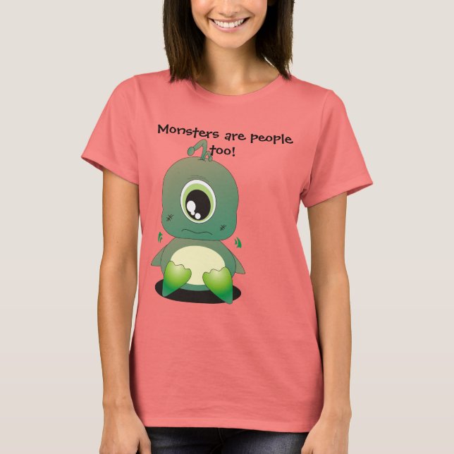 Monster är också människor tee shirt (Framsida)