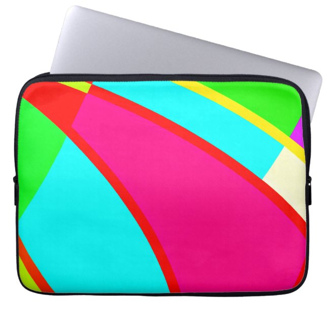 Mönster Art i färgad Abstrakt Laptop Fodral (Framsidan)
