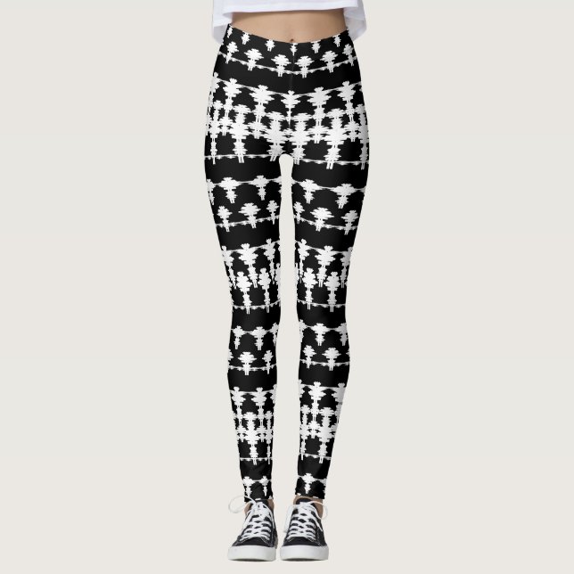 mönster art leggings (Framsida)