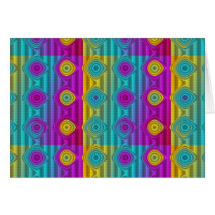 Mönster-ART - rand 3D-färgad 20 Hälsningskort