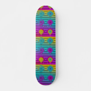 Mönster-ART - rand 3D-färgad 20 Old School Skateboard Bräda 18 Cm