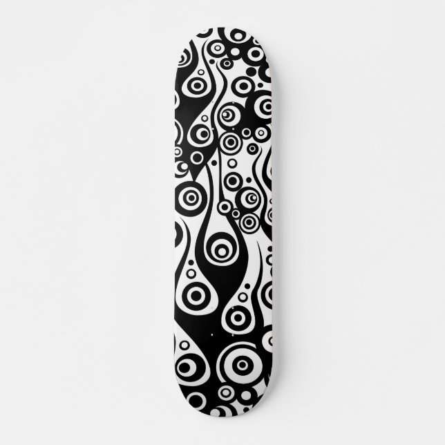 Mönster ARTs - Tattocirkel flammar Mini Skateboard Bräda 18,5 Cm (Framsida)
