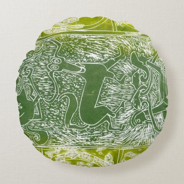 Monster av Aberlamno Rund Kudde (Framsidan)