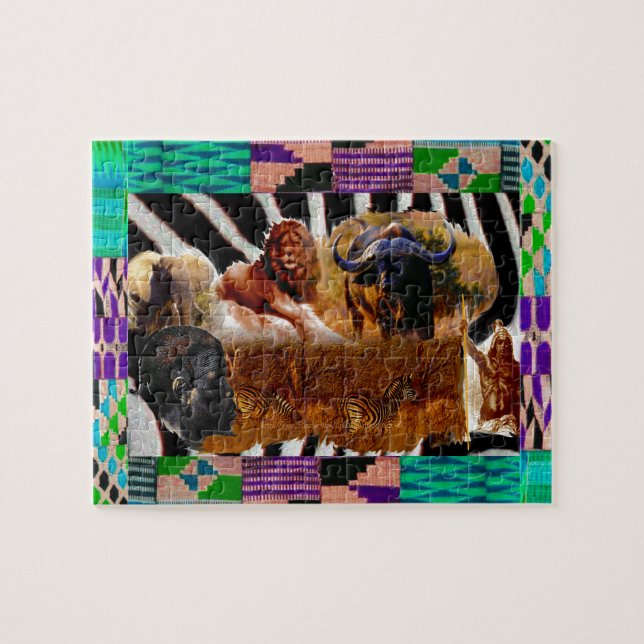 "Mönster av Afrika" Pussel (Horisontell)