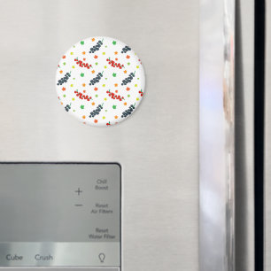 Mönster av bär, rödbär, blåbär, frukt magnet