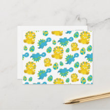 Mönster av dinosaurier, söta dinosaurier, bebis di