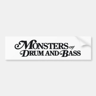 Monster av Drum and Bass Klistermärke