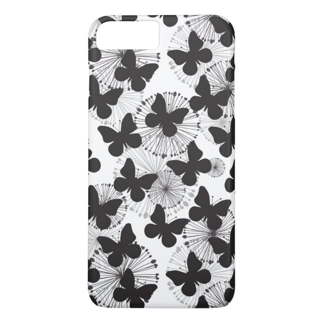 mönster av en fjäril Case-Mate iPhone skal (Baksida)
