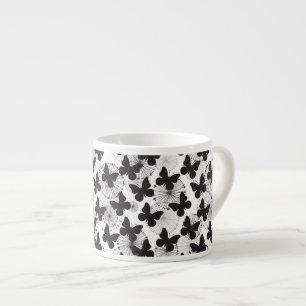 mönster av en fjäril espressomugg