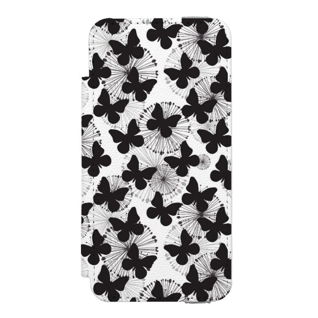 mönster av en fjäril incipio iPhone wallet skal (Folio Framsidan)