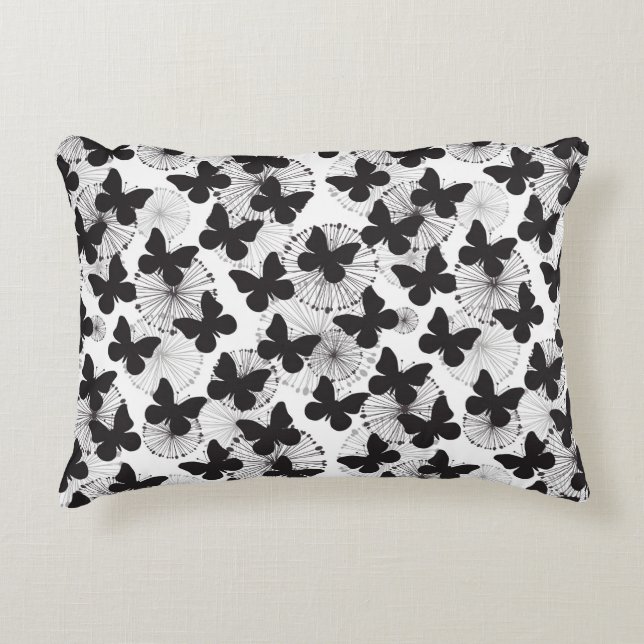 mönster av en fjäril prydnadskudde (Framsidan)