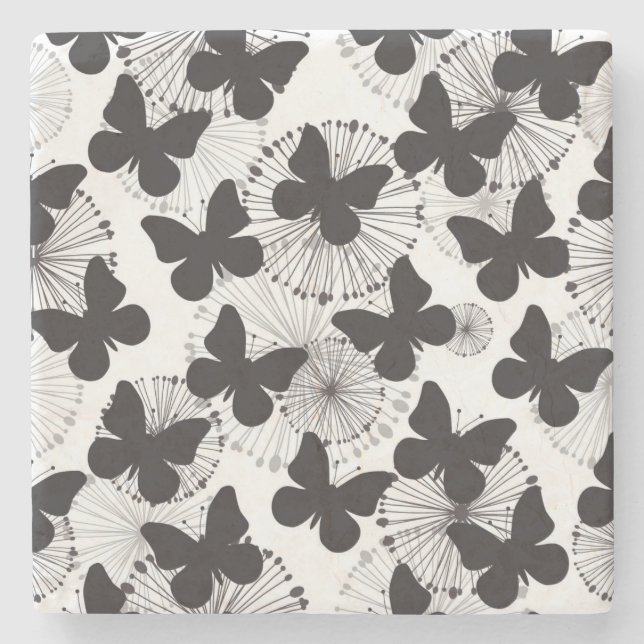 mönster av en fjäril underlägg sten (Framsidan)