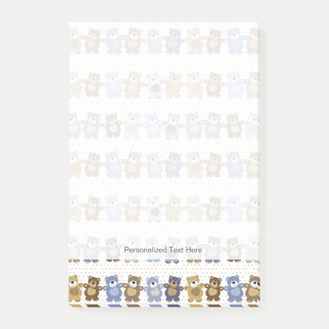 mönster av en leksaknalle post-it block (Framsida)