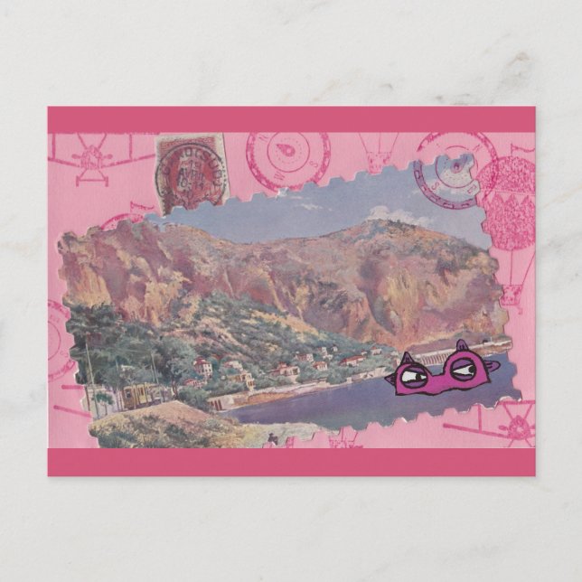 Monster av en semestervykort vykort (Framsida)