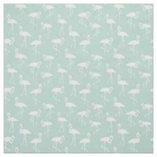 Mönster av Flamingos, Flamingomönster, blå Tyg