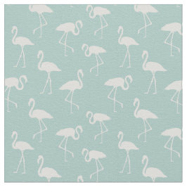 Mönster av Flamingos, Flamingomönster, blå Tyg