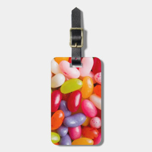 Mönster av gelébönor bagagebricka