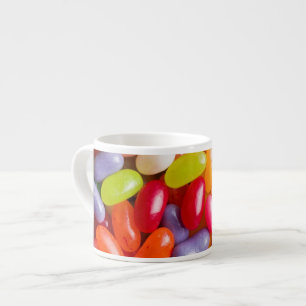 Mönster av gelébönor espressomugg