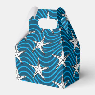 Mönster av grodynfisk Sketch Blue Wave Presentaskar