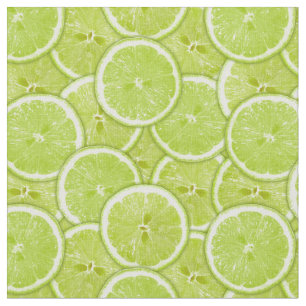 Mönster av gröna limefruktskivor tyg