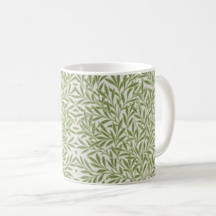 Mönster av gröna löviga grenar kaffemugg
