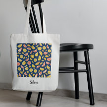 Mönster av juicy citons Tote Bag