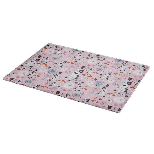 mönster av katter och blommor (Hörn)