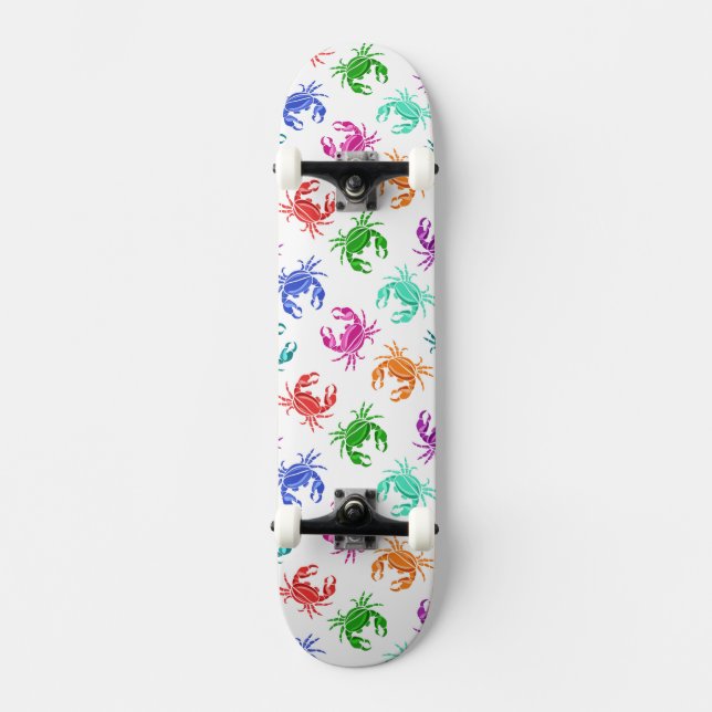 Mönster av krabbor skateboard bräda 21,5 cm (Framsida)