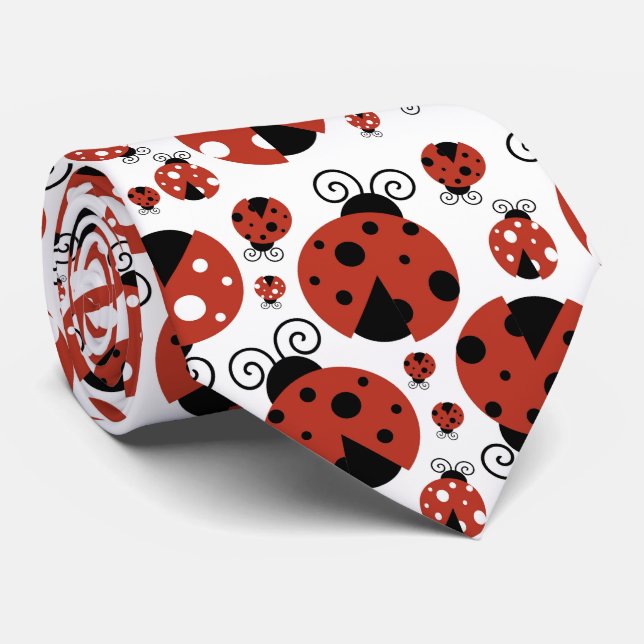 Mönster av ladybugs, Cute Ladybugs, Red Ladybugs Slips (Rullad)
