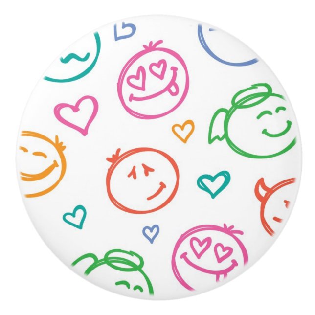 mönster av leenden knopp (Framsidan)