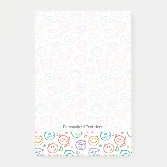 mönster av leenden post-it block (Framsida)