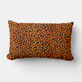 Mönster av leopard  från Orange Lumbarkudde