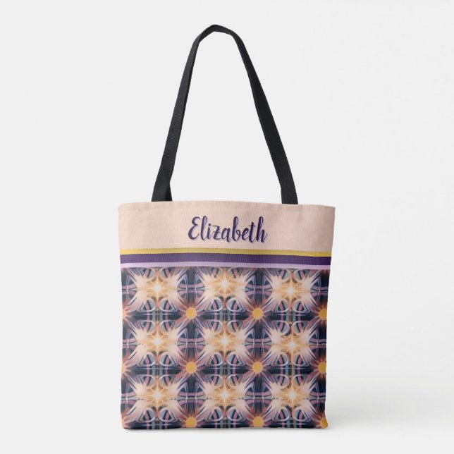 Mönster av Light Tote Bag Tygkasse (Baksida)