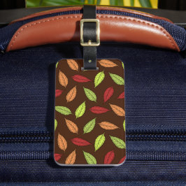 Mönster av Löv, färgstarka Löv, Höst löv Bagagebricka