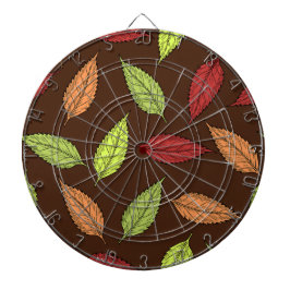 Mönster av Löv, färgstarka Löv, Höst löv Darttavla