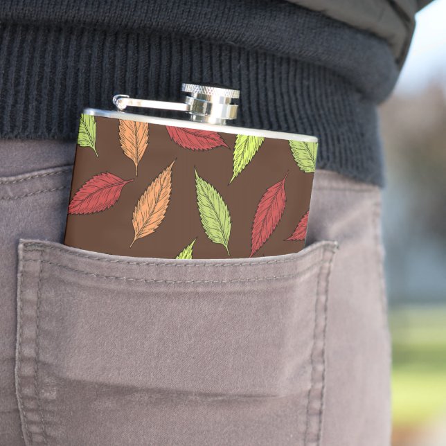 Mönster av Löv, färgstarka Löv, Höst löv Fickplunta (In Situ)