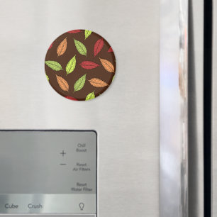 Mönster av Löv, färgstarka Löv, Höst löv Magnet