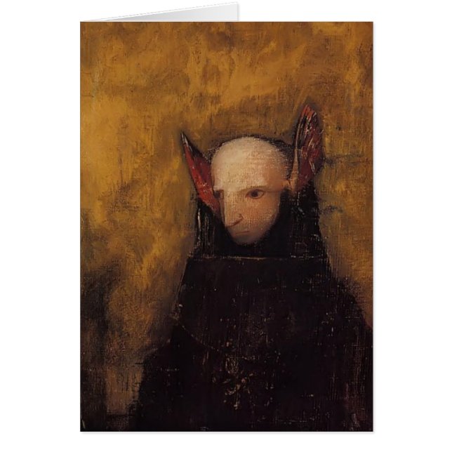 Monster av Odilon Redon Hälsningskort (Framsidan)
