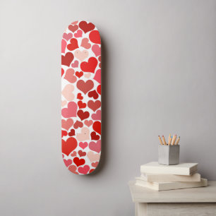 Mönster av örhängen, röda örter, Kärlek Mini Skateboard Bräda 18,5 Cm