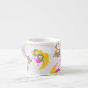 Mönster av päron, Nallar, kugghjul, stjärnor Espressomugg
