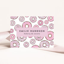 Mönster av Rosa Donuts, kummel, bakverk