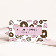 Mönster av Rosa Donuts, kummel, bakverk