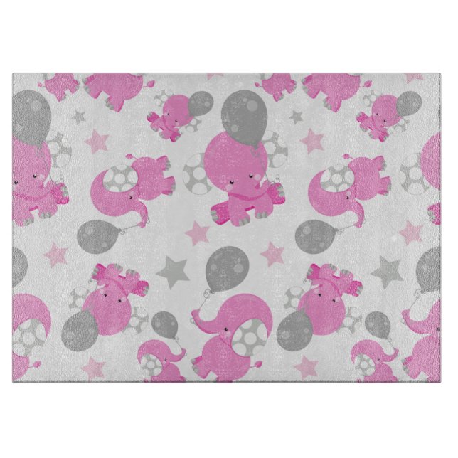 Mönster av Rosa elefanter, cute Elephants, stjärno (Framsidan)
